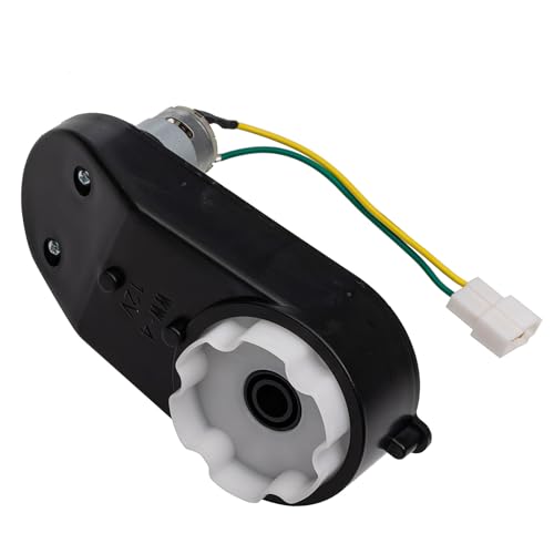 WW-4 12 Volt Gearbox with DC Motor, 12V390 16000RPM Motor with Gear Box Children Electric Ride On Car Replacement Parts