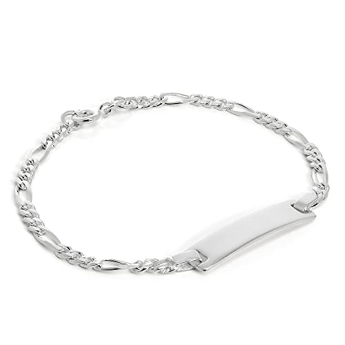 jewellerybox Bracelet Identité pour Enfants 15,2cm en Argent 925/1000