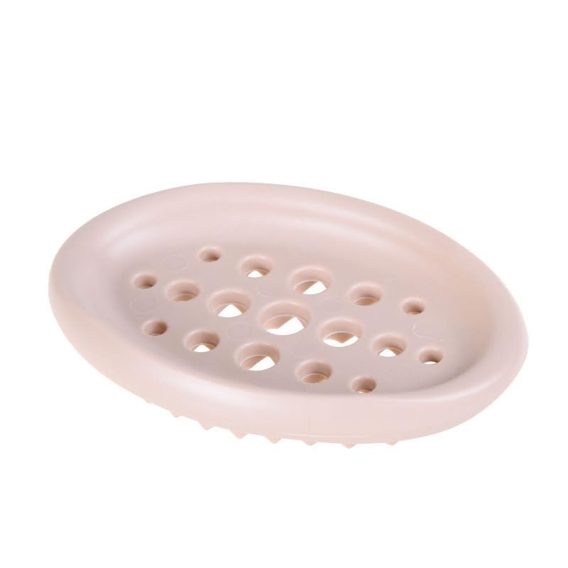 Mockery Soap Holder Tray with Drain Holes for Shower Scrubber Bathroom Kitchen Sponge, Self Draining Non-Slip Stand Soap Holder, Silicone Drainer Dish (Pack of 1, Pink) (B0D5DC5Q3M) Amazon Price History, Amazon Price Tracker