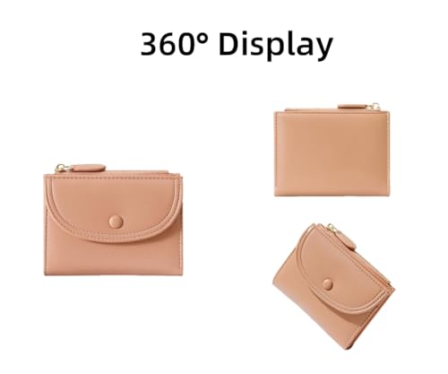 Wallet for Women Credit Card Holder Rfid Blocking PU Leather Purse with ID Window and Zipper Bag (C00-Black)3