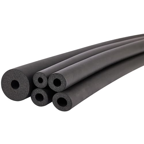 保温付 チューブ スポンジパイプ断熱材 ラバー製 配管断熱 防水フォームチューブ インストールが簡単 保護 エアコン 内径6/13/16/20/25/32/43/50/63/76/90/110mm 厚さ 9/15/20mm 長さ 1.7/1.8m ( サイ