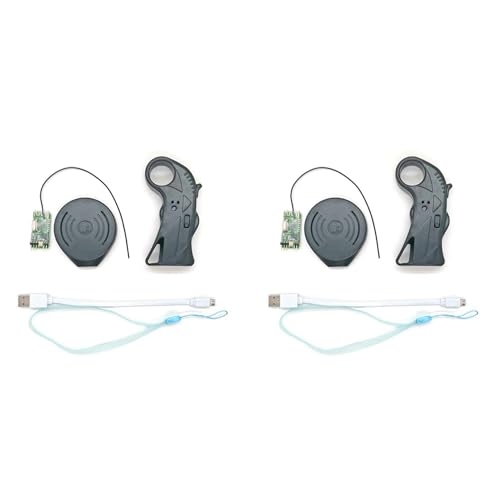 Cwmiibili 2X 2.4Ghz Mini Remote Controller Waterproof Wireless Charging for Electric Surfboard and Skateboard Controller
