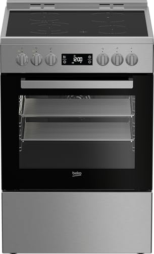 Beko SLER24410SS 24 Freestanding Electric Range with 4 Elements 2.51 cu. ft. Capacity Storage Drawer and True European Convection in Stainless Steel