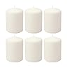 Stonebriar 35 Hour Long Burning Unscented Pillar Candles, 3×4, White
