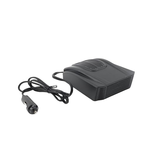 WODHMIEY 150 W Auto Parabrisas Deshielo y Calefacción Ventilador DC 12V Dos Niveles Aire Caliente Aire Caliente Ángulo Ajustable Alambre de Calentamiento Rápido para Coches Taxis Pickups (Negro)