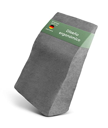 Well B4 Almohada para piernas con Varices Medio- Cojin reposapiernas, Dolor de Espalda y Rodillas, cuña para piernas Pesadas, Mejora la circulación piernas hinchadas, ergonomico, Lavable, Gris Cover