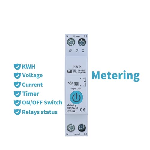 Interrupteur connecté WiFi 50A avec commande vocale et programmation horaire