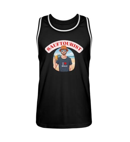 Maillot de basketball SAUFTOURIST Malle Bier pour faire la fête à Mallorca
