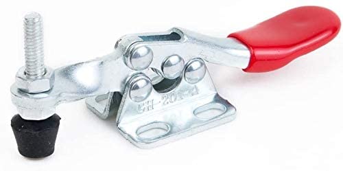 E-Ting New 4Pcs Hand Tool Toggle Clamp 201A Antislip Red Horizontal Clamp 201-A #TOP1
