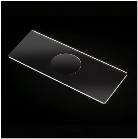 Globe Scientific1341-72 Soda Lime Glass Microscope Slide, 90° Ground Edges with Safety Corners, Single Cavity, 25 mm Width x 75 mm Length (Pack of 72)