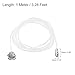MECCANIXITY Pull Cord for Ceiling Switch, Light Pull Cord String Ceiling Fan String with Connector Pull Chain Extension, White Silver, Pack of 8