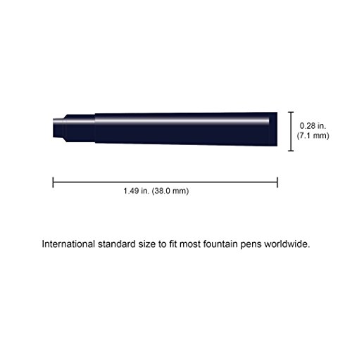 Monteverde International Size Cartridge To Fit Fountain Pens, Blue Black, 6 Per Pack (G302Bb) #TOP4