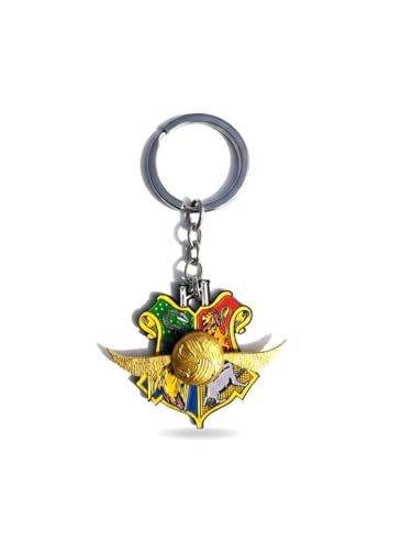 Image of Fashion fusion Harry Potter Rotating Metal Keychain for Car & Bike | Metallic Rotating Unique Keychain Keyring for Gifting