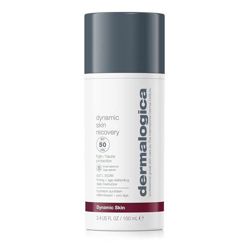 Dermalogica Dynamic Skin Recovery SPF50, Anti-Aging Face Sunscreen Moisturizer, Medium-Weight Non-Greasy Broad Spectrum, 3.4 Fl Oz