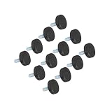 [ Pour Dimensions et compatibilité] : Chaque paquet contient 12 pieds de nivellement pour meubles avec un filetage grossier de 1/4