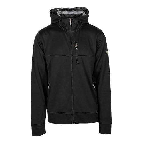 S A Men's Full-Zip Hoodie Sweatshirt - Classic Relaxed Fit, Lined Hood with Ribbed Cuffs & Waistband2