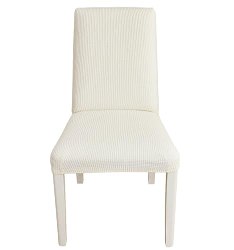 Ebeta 6 pièces Housse de Chaise Housse de Chaise Décor Stretch-Housse Couverture de Chaise de matériau Spandex avec Bande élastique pour Un Ajustement...