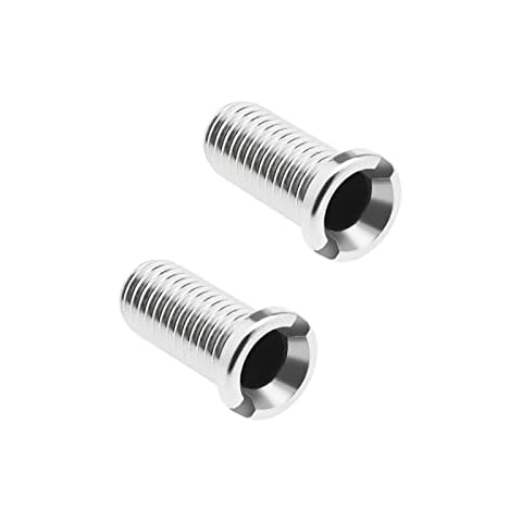 2pcs Kitchen Sink Strainer Screw Thicken 304 Stainless Steel Strainer Waste Threaded Screw Connector M12×25mm Sink Bolt Screw for Wash Basin Strainer Plug Cover