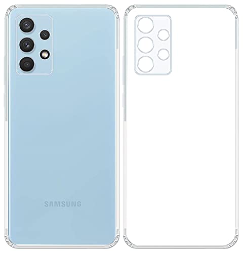 Image of COVERBLACK Soft Rubber Back Cover Compatible Model for Samsung M32 5G - Transparent