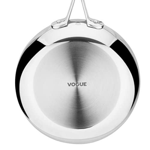 Vogue Stainless Steel & Aluminium Tri-Wall Frying Pan 20cm - All Hobs Including Induction, Suitable for Everyday Use FS668 - Image 3