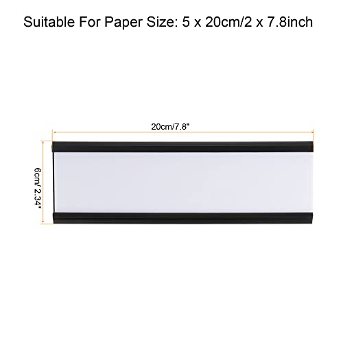 Support plaque de nom aluminium stable pour identifier clairement chaque bureau
