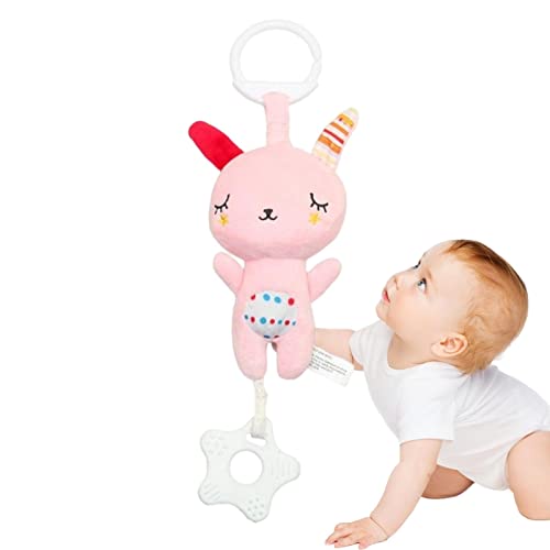 Brinquedos macios para carrinhos de bebê - Brinquedos Infantis Cabide Macio Chocalho Crinkle Brinque