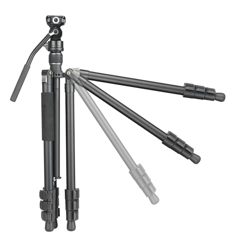 Trípode de aluminio Vanguard Vesta GO 264AV12 con rótula de vídeo fluida y compacta 5