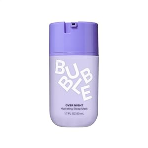 Bubble Skincare Over Night Hydrating Sleep Mask – Gentle Exfoliating Overnight Face Mask for Skin Barrier Repair – Formulated with Mandelic Acid & Sodium PCA to Hydrate, Brighten & Soothe Skin (50ml)
