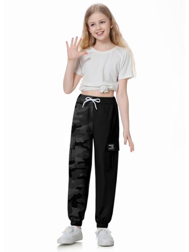Image of SANGTREE Girls & Womens Drawstring Cargo Jogger Pants,3 Years - Women 3XL