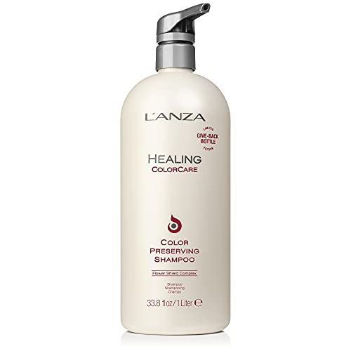 L’ANZA Healing ColorCare Color-Preserving Shampoo, for Color-Treated Hair – Protects and Refreshes Hair color while healing, Sulfate-free Daily Shampoo for Women (33.8 Fl Oz)