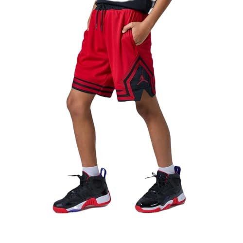 Jordan JDB Air Diamond Dri Fit Mesh Grade School Shorts (Red), Large