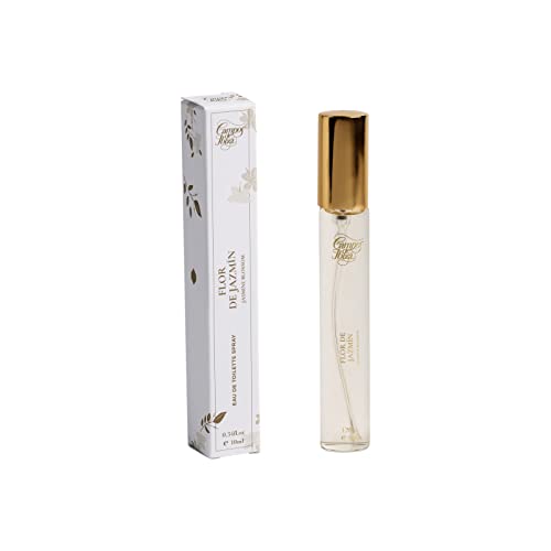 PERFUME DE BOLSILLO Para Mujer CAMPOS DE IBIZA-Colonia Elaborada Con Esencia De Bergamota, Jazmín, Musk Blanco. Refinada, Cálida. Notas De Fragancia: Floral - Frasco Con Estuche Regalo 10 Ml Spray Cover