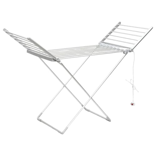Image of Heated Clothes Drying Rack Folded Laundry Drying Rack for Linens Quilt Towel No Install Required