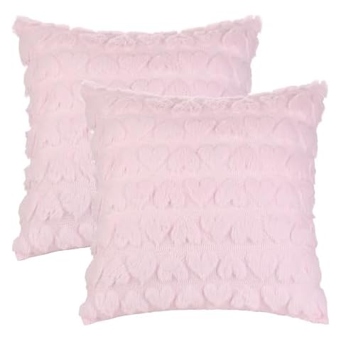 uxcell Pack of 2 Modern Heart Pillow Covers Cover