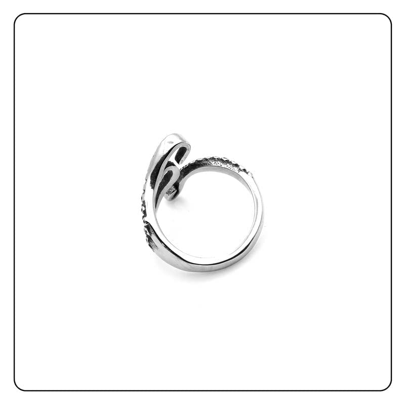Fashion Stainless Steel Octopus Tentacles Open Ring3