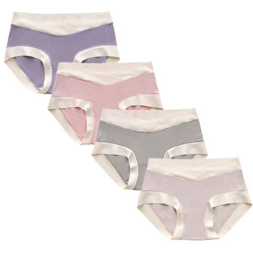 Culotte de grossesse respirante taille basse en modal doux anti-frottement lot de 3