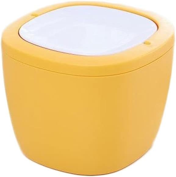 Trash Can Mini Shake Lid Trash Can Car Garbage Can Desktop Plastic Garbage Bin Suitable for Home Office Dormitory USO Interior y Exterior (Color : C)