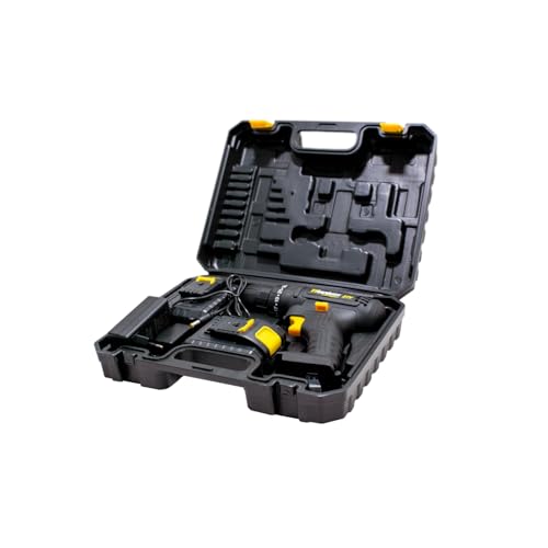 Furadeira Parafusadeira Sem Fio Bivolt De 10mm Titanium 05625 + Duas Baterias e Acessórios 110v/220v