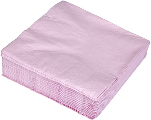 LE NAPPAGE ARTS DE LA TABLE 50 Serviettes en ouate 40x40cm 3plis Vieux Rose FSC, cellulose, 40cm x 40cm