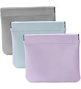 ALUXY 3Pcs Pocket Cosmetic Bag, Squeeze Makeup Bag, Pocket Cosmetic Bag Waterproof Leather No Zip...