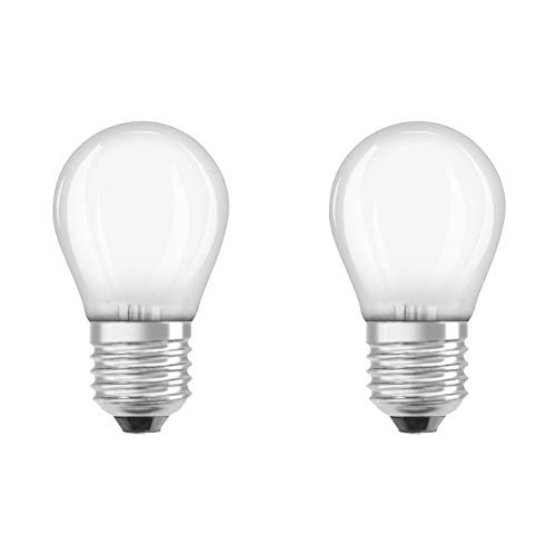 OSRAM LED STAR CLASSIC P 40 FS Warmweiss Filament Matt E27 Tropfen Doppelpack