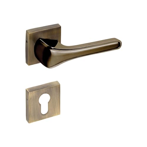 Image of Ozone Falcon Heavy Duty Mortise Door Lock Handle Set for Main Door, Bedroom, Bathroom, and Living Room | (Antique Brass Finish)