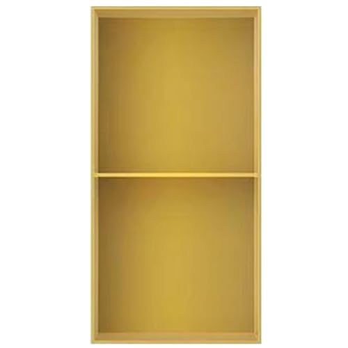 Armario de ducha y baño de Acero inoxidable Dorado, portarrollos de Papel higiénico integrado, botiquín de Metal, 28 x 70 x 12,5 cm, Elegante decoración para El hogar.