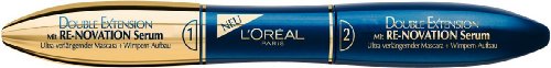Double Extension Renewal Serum Inside Mascara by L'Oreal Paris Black