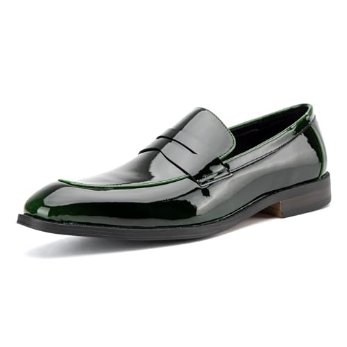 Image of JITAI Mens Velvet Loafers Dress Shoes Loafers for Men Tuxedo Suit Shoes