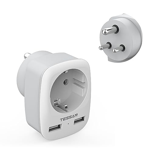 6-in-1 Reiseadapter Für Japan & USA - Mit 4 USB-Anschlüssen Und Sicherheitsschalter