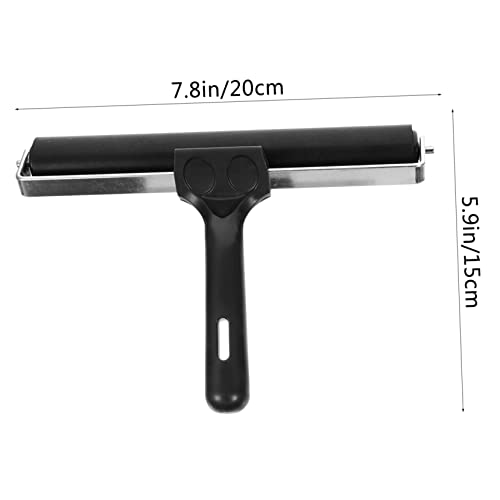 Hapinary 4Pcs Roller Roller Tape Roller Glue Tape Roller Printmaking Supplies Rubber Brayer Roller Stamping Brayer Roller Brayer Ink Applicator Oil Painting Tool Bush Black #TOP3