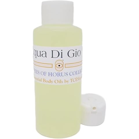 TCEShop Acqua Di Gio - Type GA For Men Scented Body Oil Fragrance [Flip Cap - Light Gold - 2 oz.] - ID#23545 Cover