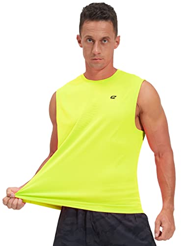 Image of EZRUN Men's Workout Sleeveless Shirts Quick Dry Muscle Swim Shirt Gym Fitness Running Beach Tank Tops