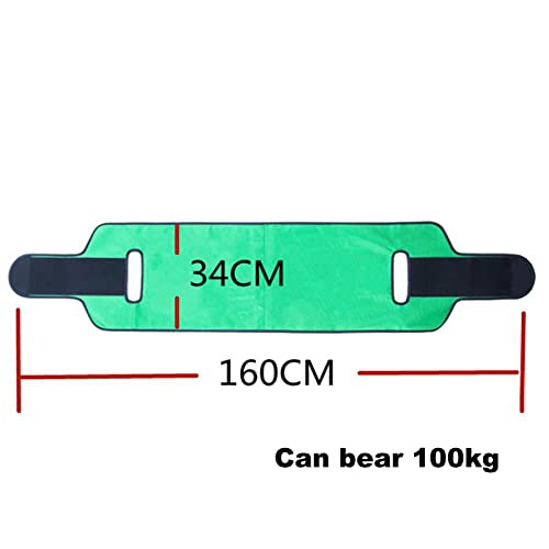 GBFYLD Waterdichte Transfer Bewegende Riem Rolstoel Bed Nursing Lift Riem met Handvat Hulpverschuiving Versterking Riem Voor Patiënt, Ouderen, Bedlegerig (Green13.4 * 63 inch) - Image 7